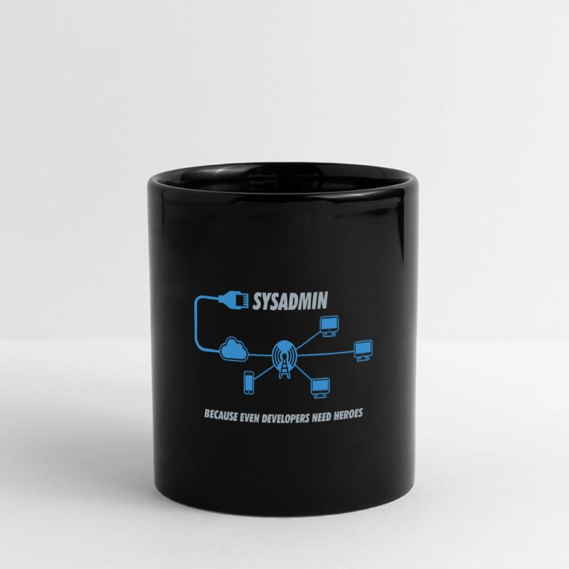 Sysadmin Programming Computer Science Gift Full Colour Panoramic Mug