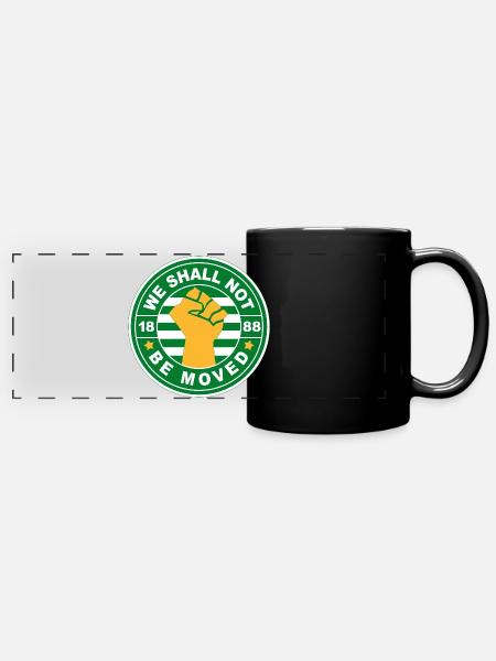 Nous ne serons pas déplacés - Mug panoramique uni - noir