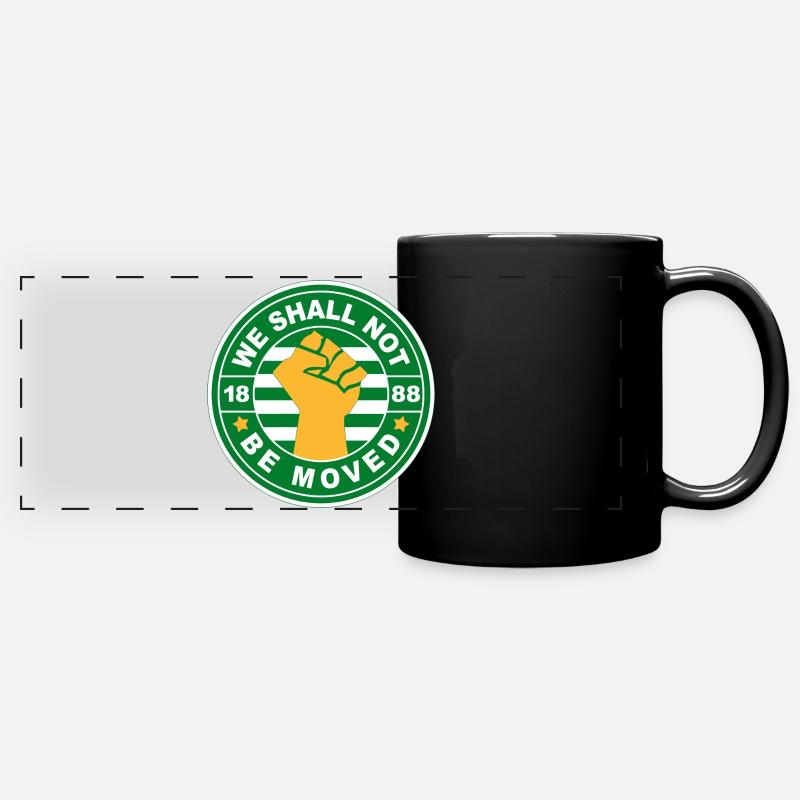 Wir werden uns nicht bewegen lassen - Panorama-Tasse farbig - Schwarz