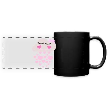 cloud - Full Colour Panoramic Mug - black - Front