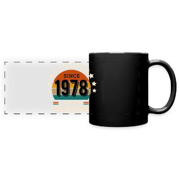 LEGENDE 1978, JAHRGANG 1978 - Panorama-Tasse farbig - Schwarz - Vorne