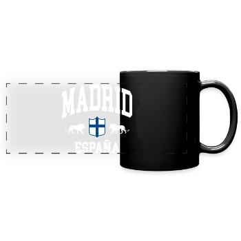 Madrid - Panorama-Tasse farbig - Schwarz - Vorne