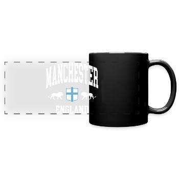 Manchester - Panorama-Tasse farbig - Schwarz - Vorne