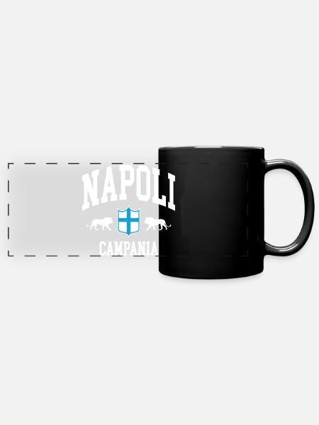 Naples - Mug panoramique uni - noir
