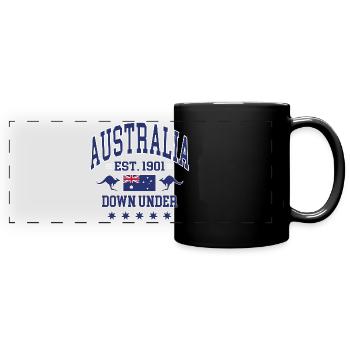Australia - Panorama-Tasse farbig - Schwarz - Vorne
