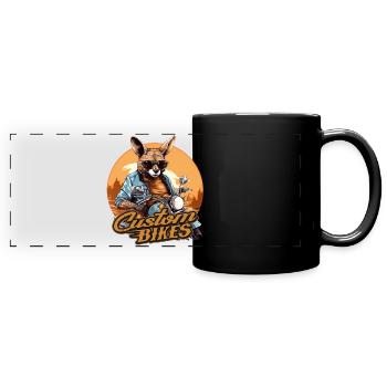 Kangaroo Moto Custom Bikes - Mug panoramique uni - noir - Devant