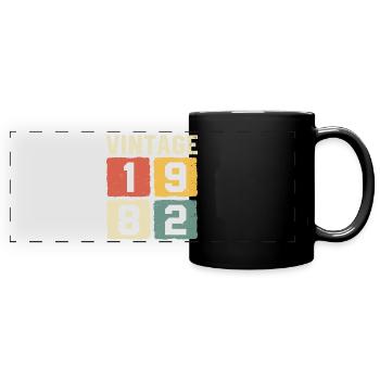 Vintage 1982 Born 1982 - Full Colour Panoramic Mug - black - Front