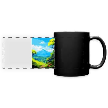 La Réunion Nationalpark Frankreich Reiseplakat WPA - Panorama-Tasse farbig - Schwarz - Vorne