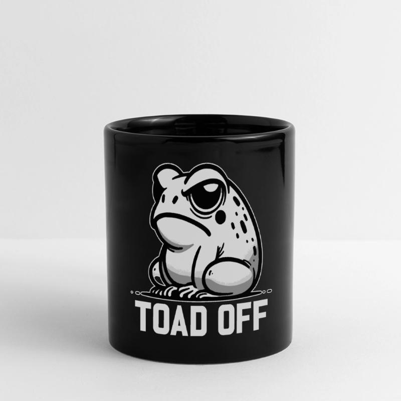 Vintage Frog Toad Meme Grumpy Frog Don't Toad Me Full Colour Panoramic Mug
