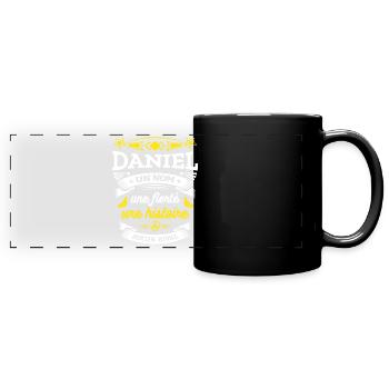 DANIEL UN NOM UNE FIERTÉ AUCUN RIVAL - Mug panoramique uni - noir - Devant