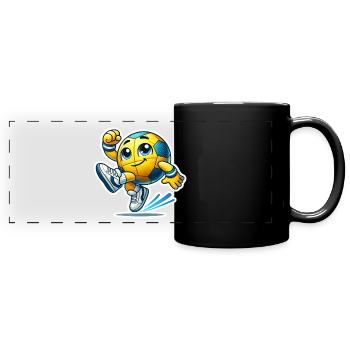 Sweet handball - Full Colour Panoramic Mug - black - Front