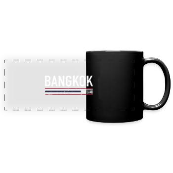 Bangkok - Mug panoramique uni - noir - Devant