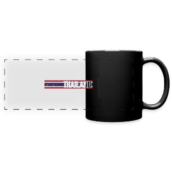 Thailand - Panorama-Tasse farbig - Schwarz - Vorne