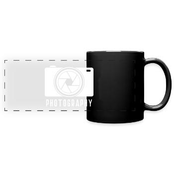 Fotografie - Panorama-Tasse farbig - Schwarz - Vorne