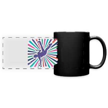Breakdancing - Full Colour Panoramic Mug - black - Front