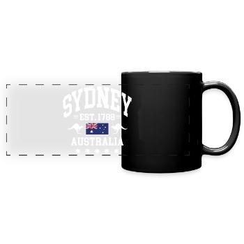 Sydney - Panorama-Tasse farbig - Schwarz - Vorne