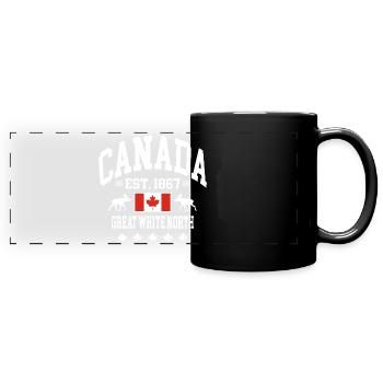 Canada - Panorama-Tasse farbig - Schwarz - Vorne