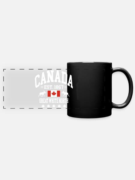 Canada - Mug panoramique uni - noir