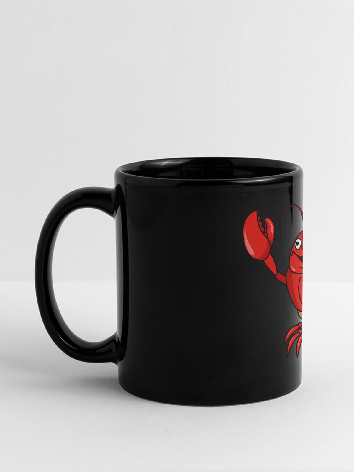 lobster - Full Colour Panoramic Mug - black - Front
