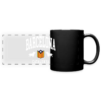 Barcelona - Full Colour Panoramic Mug - black - Front