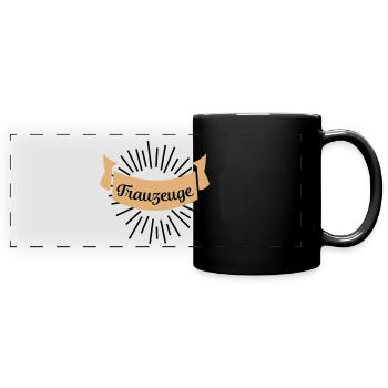 trauzeuge - Panorama-Tasse farbig - Schwarz - Vorne