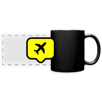 Aircraft! - Full Colour Panoramic Mug - black - Front