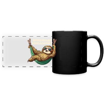 Mein offizielles Schlafshirt Schlafmützen Geschenk - Panorama-Tasse farbig - Schwarz - Vorne