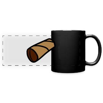 PQ Rouleau de papier hygiénique - Mug panoramique uni - noir - Devant