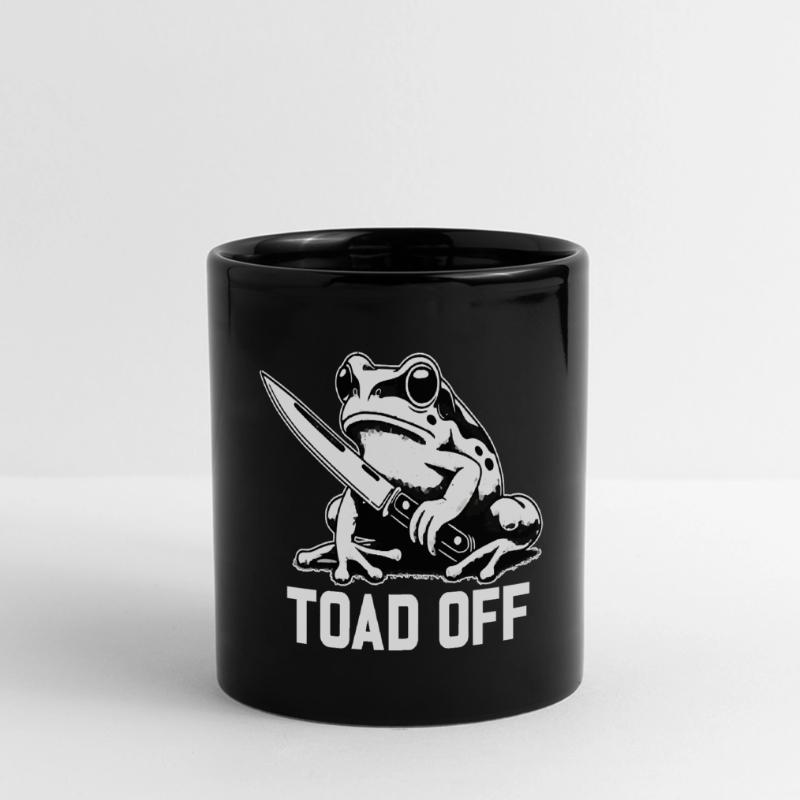 Vintage Frog Toad Meme Grumpy Frog Don't Toad Me Full Colour Panoramic Mug