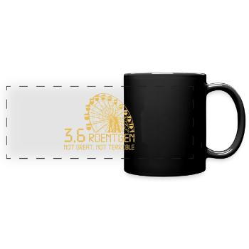 Not great not terrible Chernobyl Radiation - Mug panoramique uni - noir - Devant