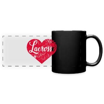 Cœur de crosse - Mug panoramique uni - noir - Devant