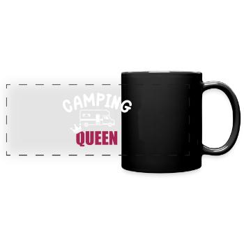 Camping-car - Mug panoramique uni - noir - Devant