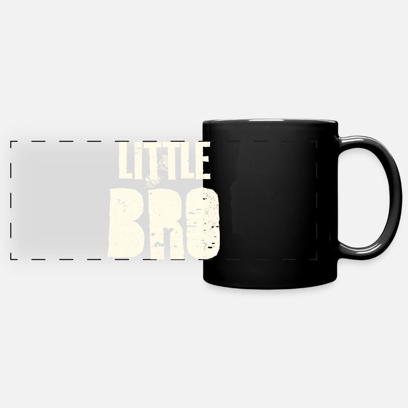 Gift idea for little brother - Full Colour Panoramic Mug - black