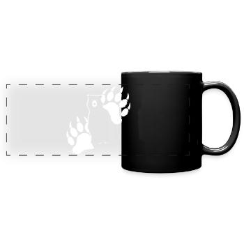 Grizzli-Bär - Panorama-Tasse farbig - Schwarz - Vorne