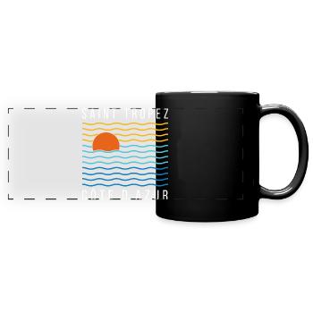 Saint Tropez Cote D´Azur Summer - Panorama-Tasse farbig - Schwarz - Vorne