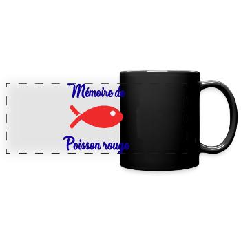 GOLDFISH MEMORY - Full Colour Panoramic Mug - black - Front