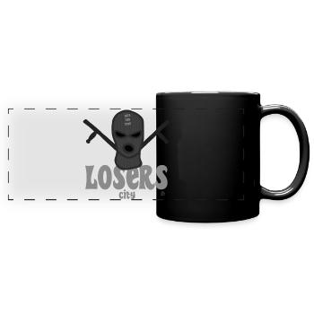 Thug on Protest - Full Colour Panoramic Mug - black - Front