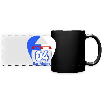 Bas-Alpine 04 logo - Full Colour Panoramic Mug - black - Front
