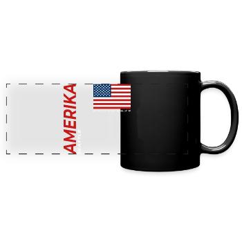 Seattle - Full Colour Panoramic Mug - black - Front