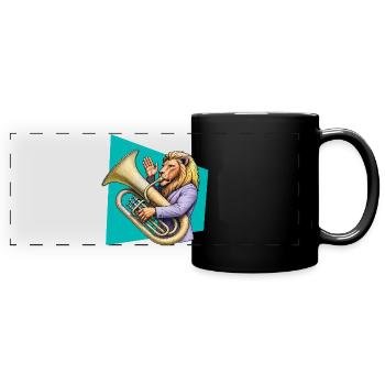 TUBIST – Ton & Bild - Panorama-Tasse farbig - Schwarz - Vorne