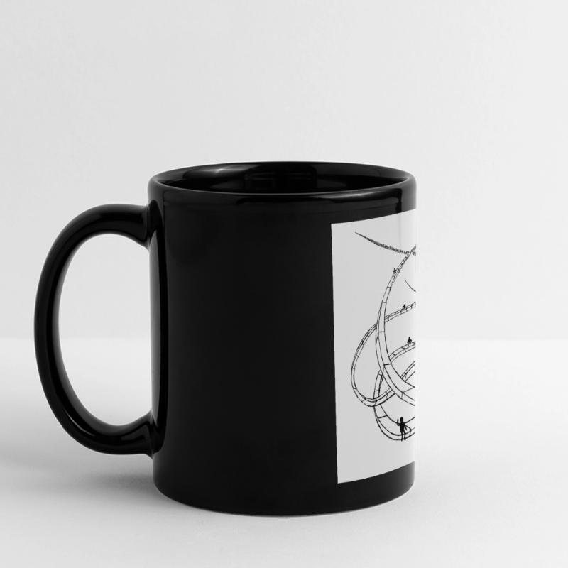 Multi-layered looping paths Full Colour Panoramic Mug
