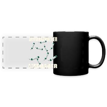 Amant de la poudre noire - Mug panoramique uni - noir - Devant