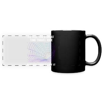 Voyage dans le temps - Mug panoramique uni - noir - Devant