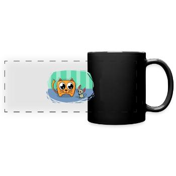 bat61 - Full Colour Panoramic Mug - black - Front