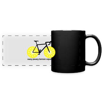 Easy peasy lemon squeezy - Panorama-Tasse farbig - Schwarz - Vorne