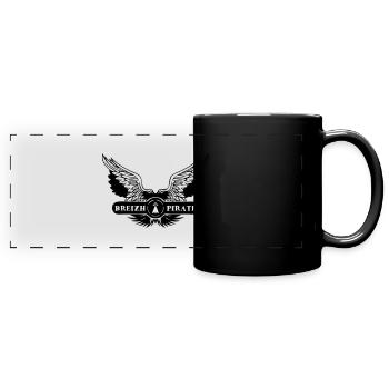 breizh pirate hermine Flügel - Panorama-Tasse farbig - Schwarz - Vorne
