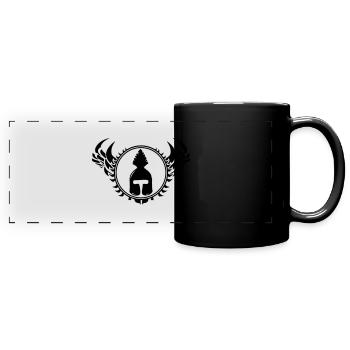 Casque Sparta - Mug panoramique uni - noir - Devant