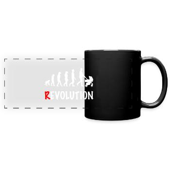 revolution daddy stroller birth - Full Colour Panoramic Mug - black - Front