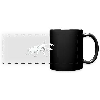 Insekt - Panorama-Tasse farbig - Schwarz - Vorne