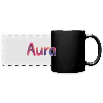 Aura - Full Colour Panoramic Mug - black - Front